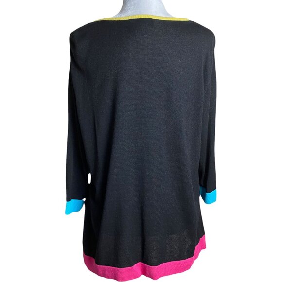 Angel Apparel NWT $163 Sweater Vintage Retro Striped Cardigan Women's Size 1XL - Picture 8 of 8